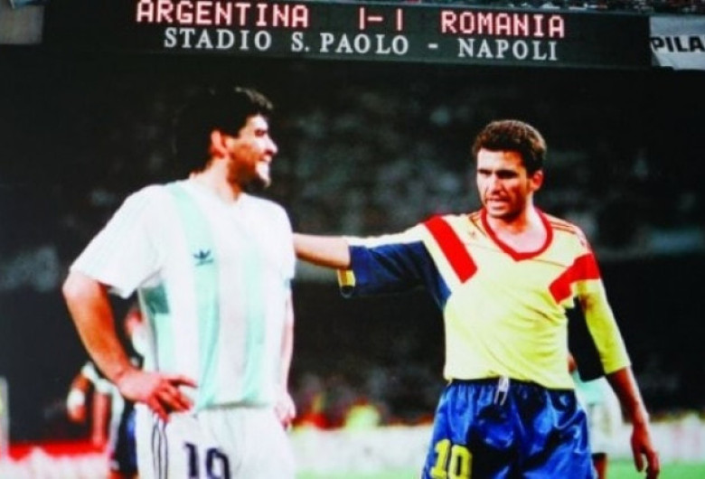 Hagi cu Maradona