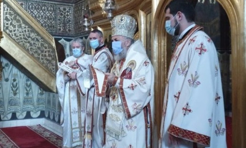 Slujbă la Catedrala din Arhiepiscopia Dunării de Jos Galați
