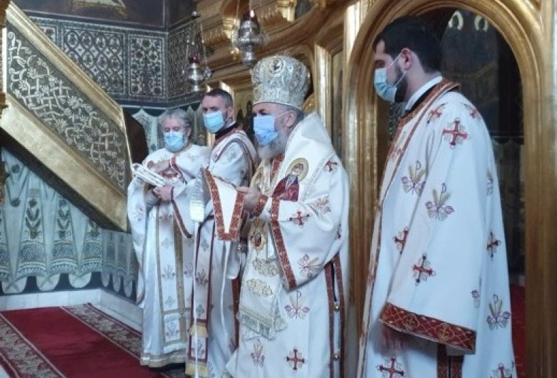 Slujbă la Catedrala din Arhiepiscopia Dunării de Jos Galați