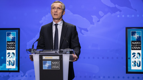 Online press conference by the NATO Secretary General - Meetings of NATO Ministers of Foreign Affairs - Brussels, Belgium