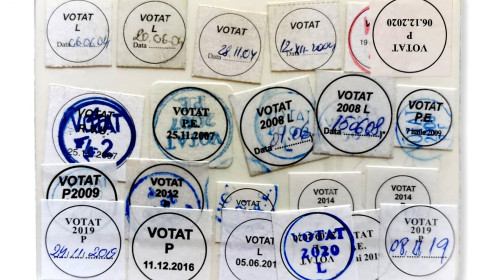Buletinul, cartea de identitate a lui Mihai Șora cu Votat
