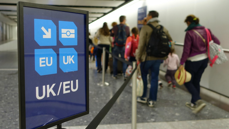 Uniunea Europeană, Marea Britanie, aeroport, check-in, graniță, Brexit, turism, călătorii cu avionul