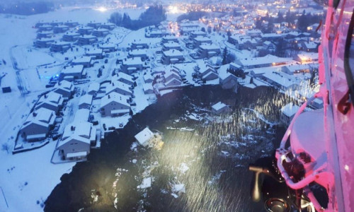 Alunecare de teren în Norvegia