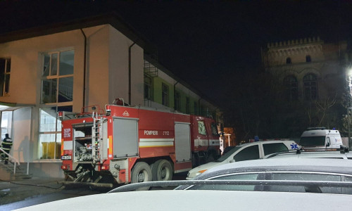 Incendiu la Spitalul Municipal Roman
