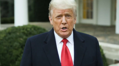 donald trump mesaj video