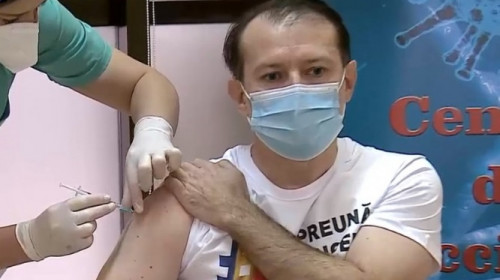 Florin Cîțu s-a vaccinat anti-COVID-19