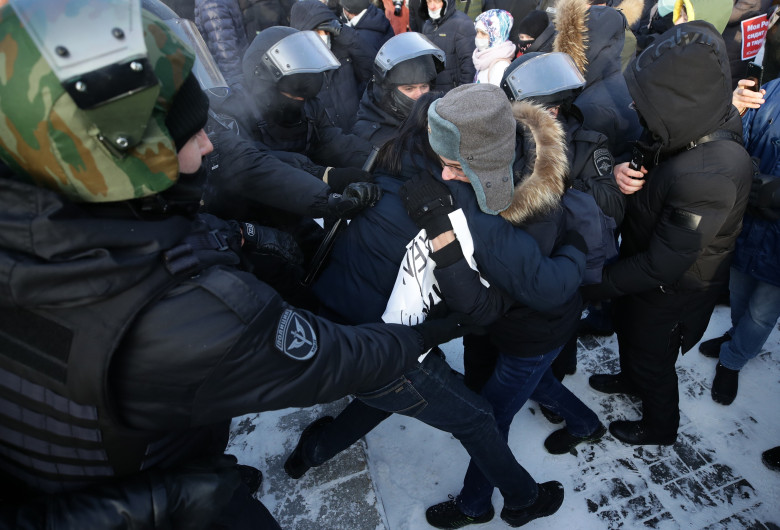 Protest Rusia