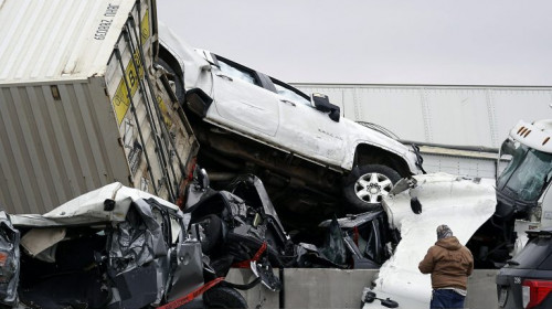 Accident în lanț în Texas