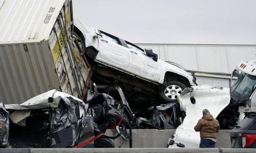 Accident în lanț în Texas