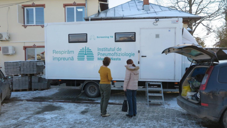 Caravană mobilă de depistare a TBC tuberculozei de la „Marius Nasta”
