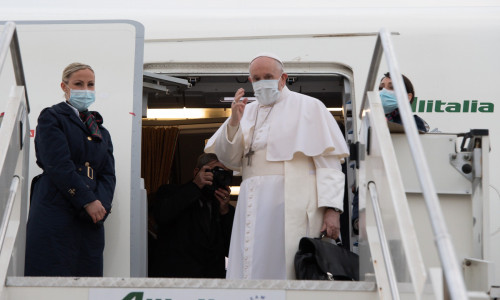 Papa Francisc avion