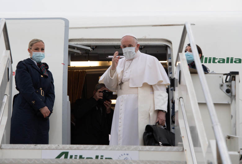 Papa Francisc avion