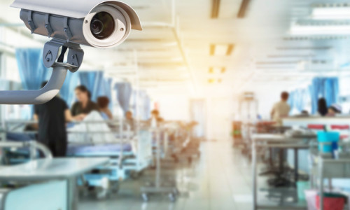 Sistem de supraveghere cu cameră video în spital, ATI, pacienți, doctori, asistente