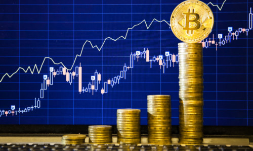 Creștere Bitcoin criptomonedă