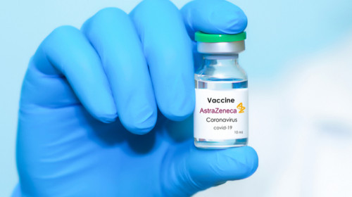 AstraZeneca vaccin, fiolă, doză, ser de COVID-19, coronavirus, imunizare