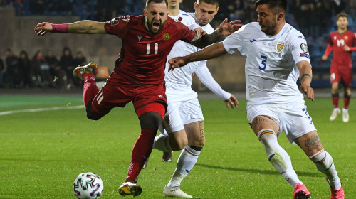 Meci de fotbal România-Armenia din preliminariile Cupei Mondiale Qatar 2022