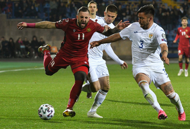 Meci de fotbal România-Armenia din preliminariile Cupei Mondiale Qatar 2022