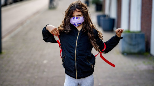 Children return to school, Katendrecht, Rotterdam, The Netherlands - 11 May 2020