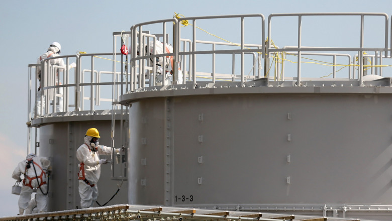 Rezervoare apă contaminată Fukushima