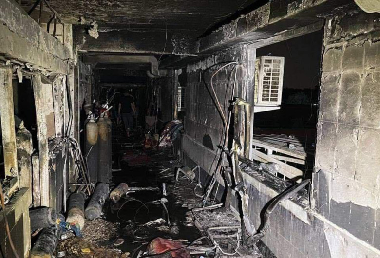 Incendiu într-un spital COVID-19 din Bagdad, Irak