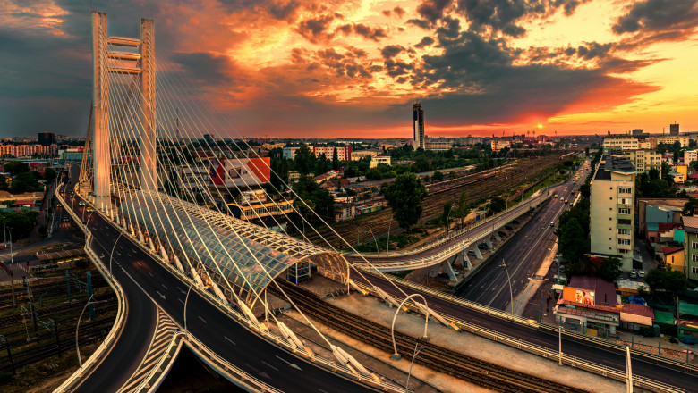 The,Basarab,Overpass,Is,A,Road,Overpass,In,Bucharest,,Romania,