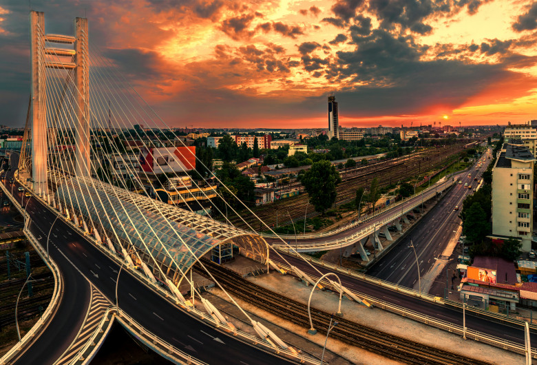 The,Basarab,Overpass,Is,A,Road,Overpass,In,Bucharest,,Romania,