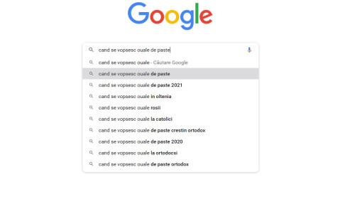 Google despre ouăle de Paște