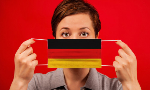 Germania cu COVID-19, mască de coronavirus