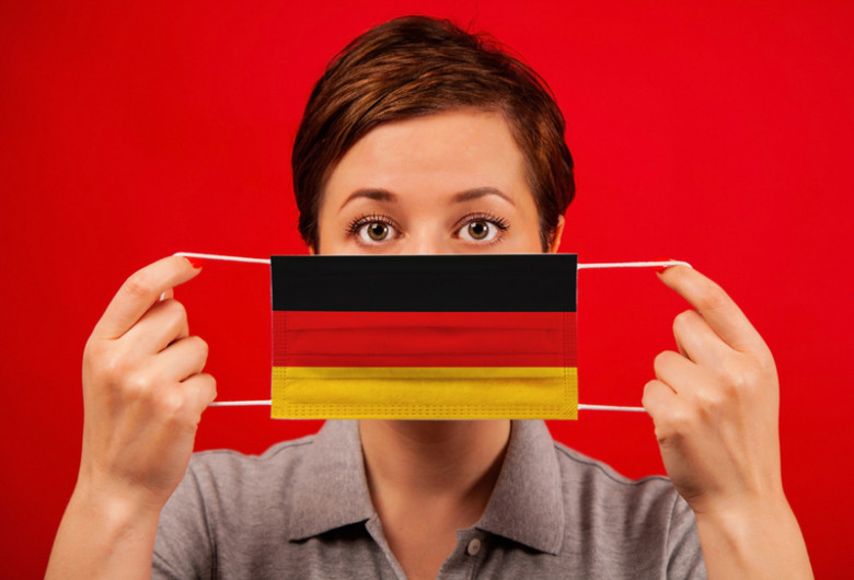 Germania cu COVID-19, mască de coronavirus