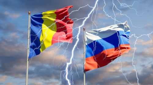 Steaguri Rusia și România, tensiuni