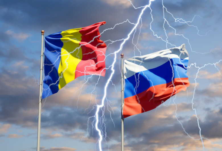 Steaguri Rusia și România, tensiuni