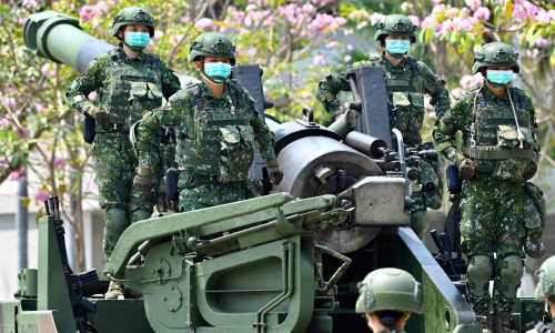 Soldați din Taiwan, trupe militare, război, conflict, blindate, armament, exerciții militare, China