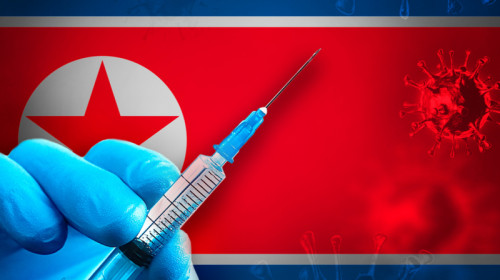Vaccinare, imunizare în Coreea de Nord, anti-coronavirus COVID-19, SARS-CoV-2, injecție cu seringă și ac, ser, doză