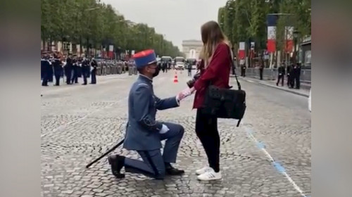 Cerere în căsătorie de Ziua Națională a Franței