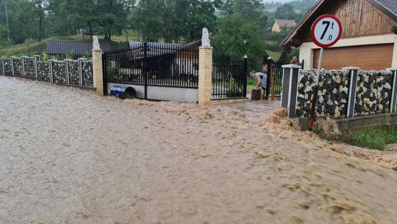 Inundații în județul Alba
