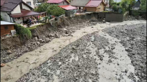 Inundații grave la Sinaia