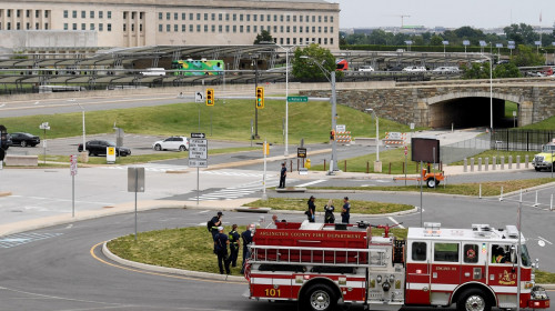 Polițiști și pompieri la sediul Pentagonului din cauza unui atac armat