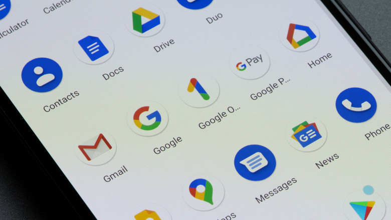 Aplicații Google pentru smartphone cu Android, YouTube, Gmail, Maps, Google Home, telefon mobil