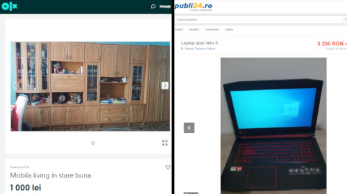 Anunțuri vânzări pe OLX și Publi24ro