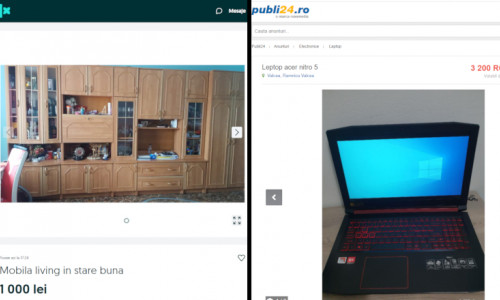 Anunțuri vânzări pe OLX și Publi24ro