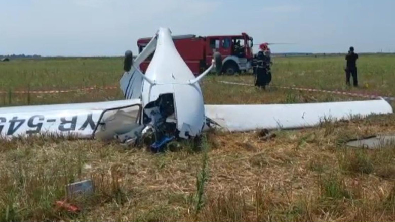 Avion prăbușit la Chitila