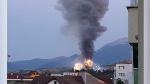 Explozii la fabrica de artificii din Zărnești