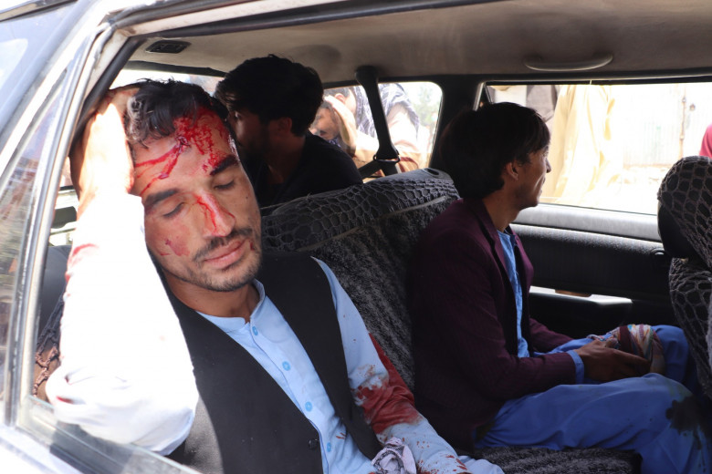 Afghans Try to Enter Airport in Kabul