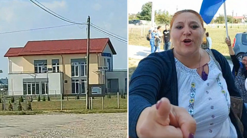 Diana Șoșoacă face scandal la Răchiteni