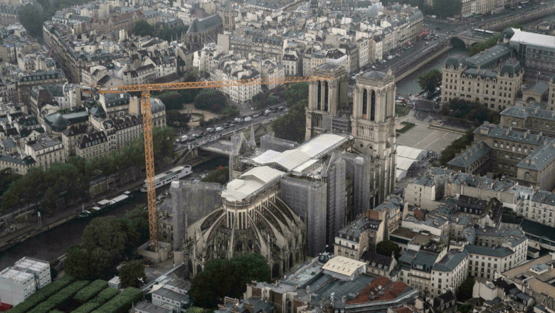 Catedrala Notre Dame în restaurare după incendiu
