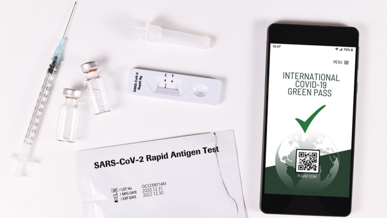 Teste de coronavirus COVID-19 antigen cu Green Pass, adică certificat verde digital