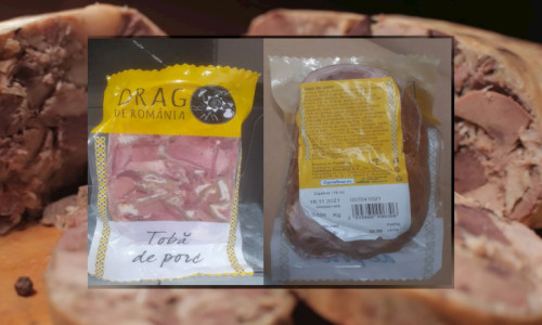 Tobă de porc „Drag de România” retrasă de la vânzare de Carrefour că avea Listeria