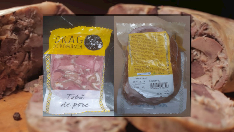 Tobă de porc „Drag de România” retrasă de la vânzare de Carrefour că avea Listeria