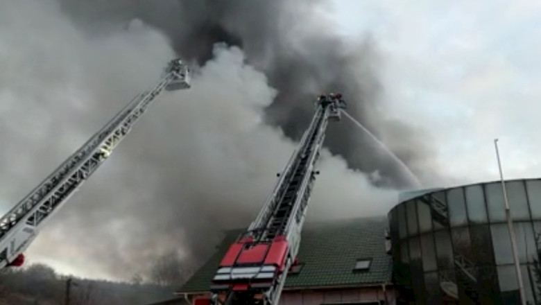 Incendiu la o fabrică din Olt