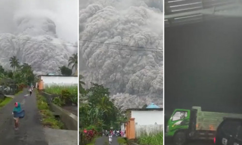 eruptie vulcan semeru